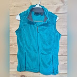 Mountain Hardwear Teal Fleece Vest with Zipper